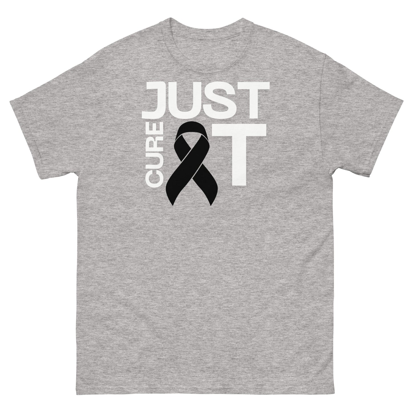 Melanoma Just Cure It Tee - JohnVsGBMSport GreyS