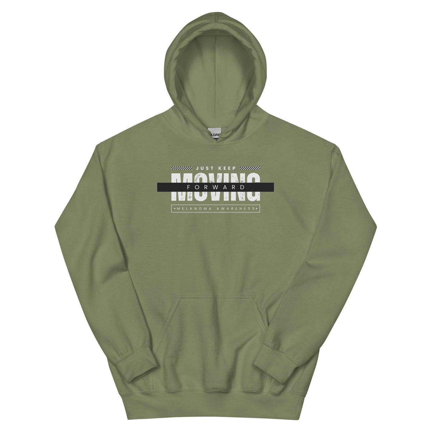 Melanoma Moving Forward Hoodie - JohnVsGBMMilitary GreenS