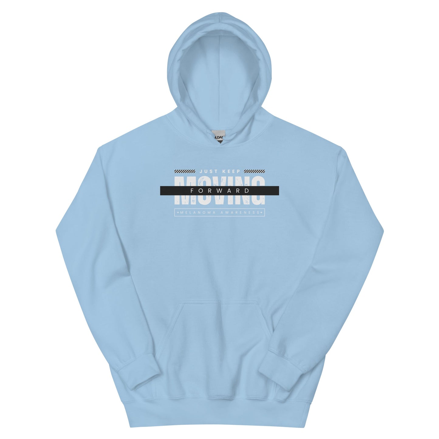 Melanoma Moving Forward Hoodie - JohnVsGBMLight BlueS