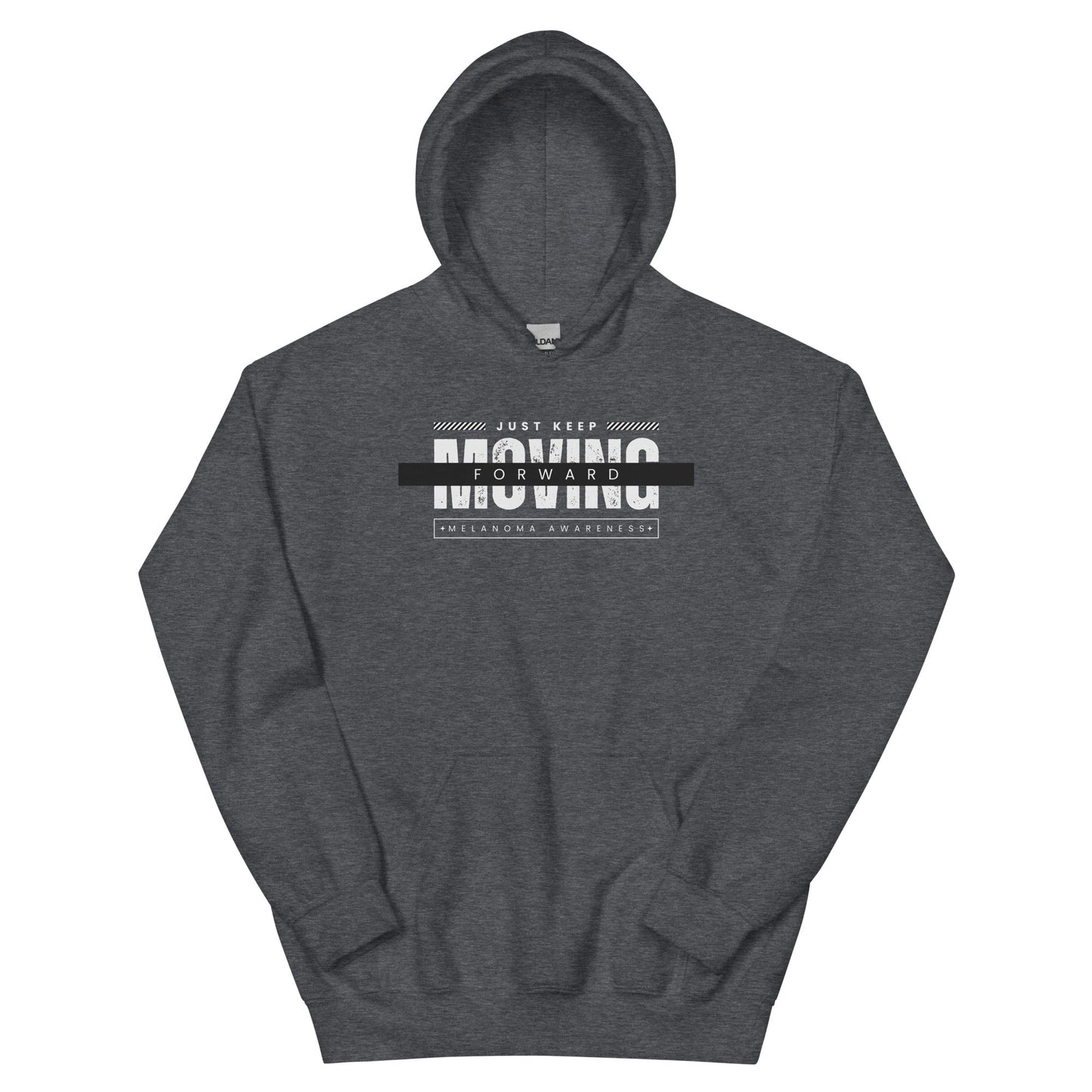 Melanoma Moving Forward Hoodie - JohnVsGBMDark HeatherS