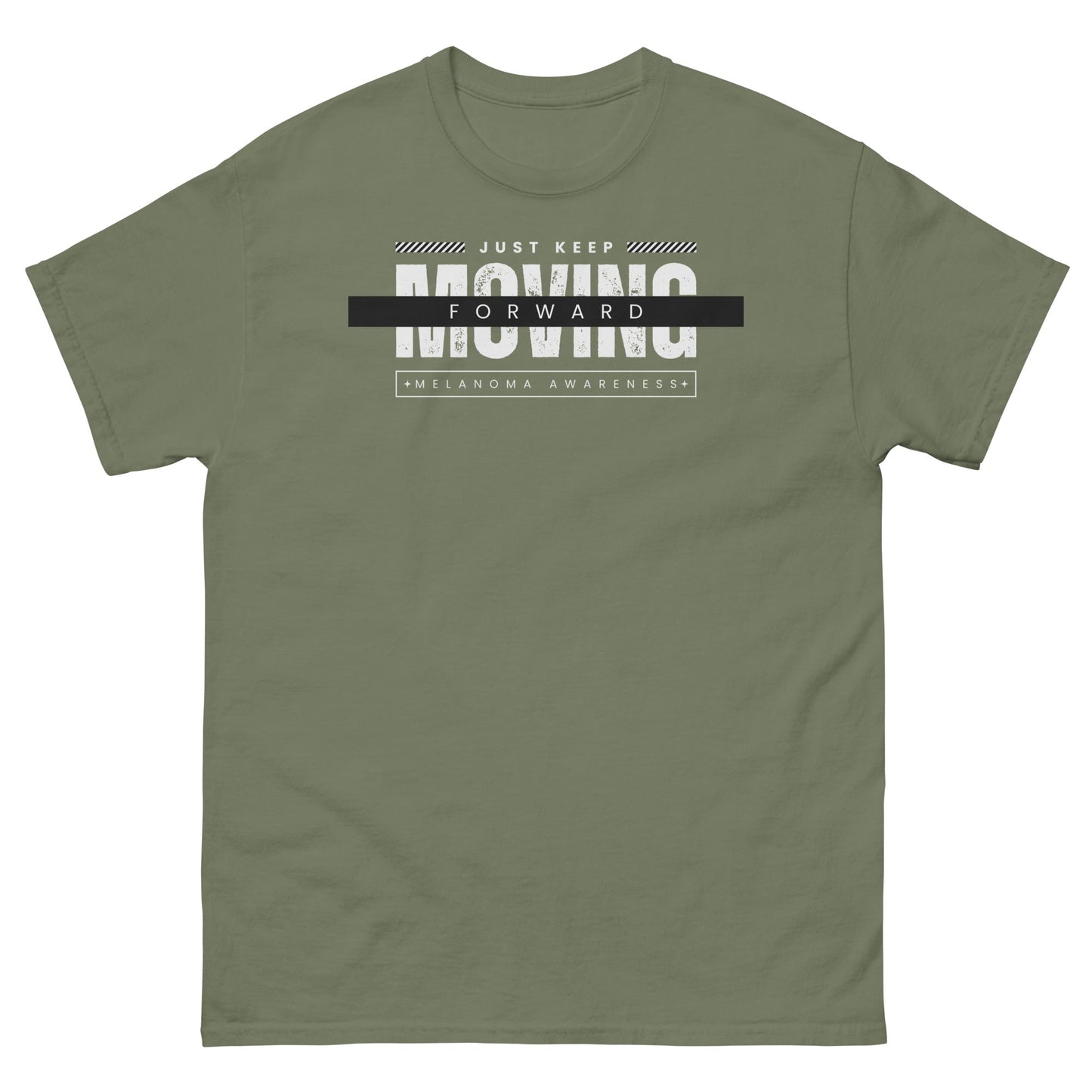 Melanoma Moving Forward Tee - JohnVsGBMMilitary GreenS