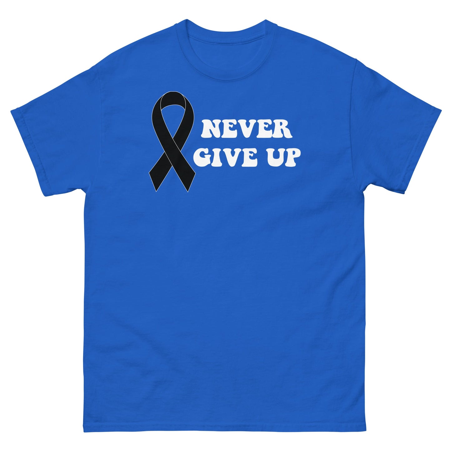 Melanoma Never Give Up Tee - JohnVsGBMRoyalS