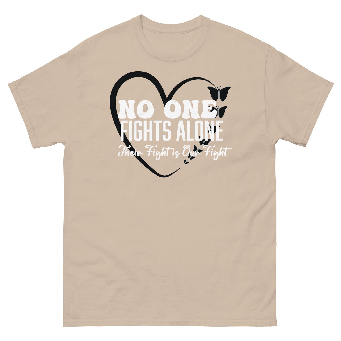 Melanoma No One Fights Alone Tee - JohnVsGBMSandS