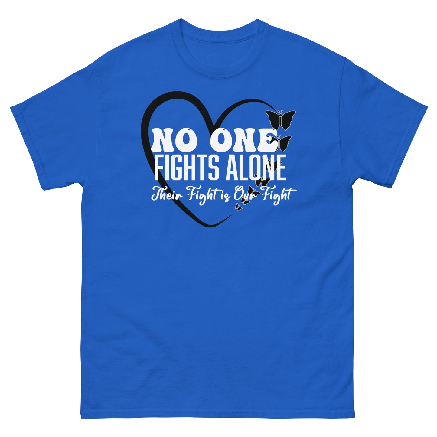 Melanoma No One Fights Alone Tee - JohnVsGBMRoyalS