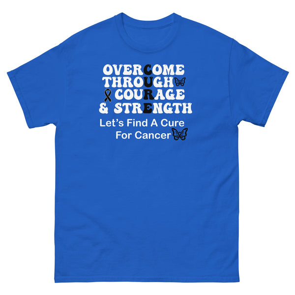 Melanoma Overcome Courage Tee - JohnVsGBMRoyalS