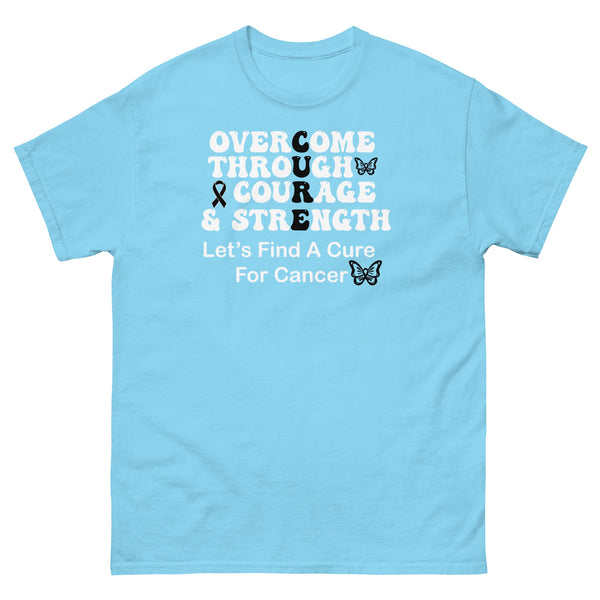 Melanoma Overcome Courage Tee - JohnVsGBMSkyS