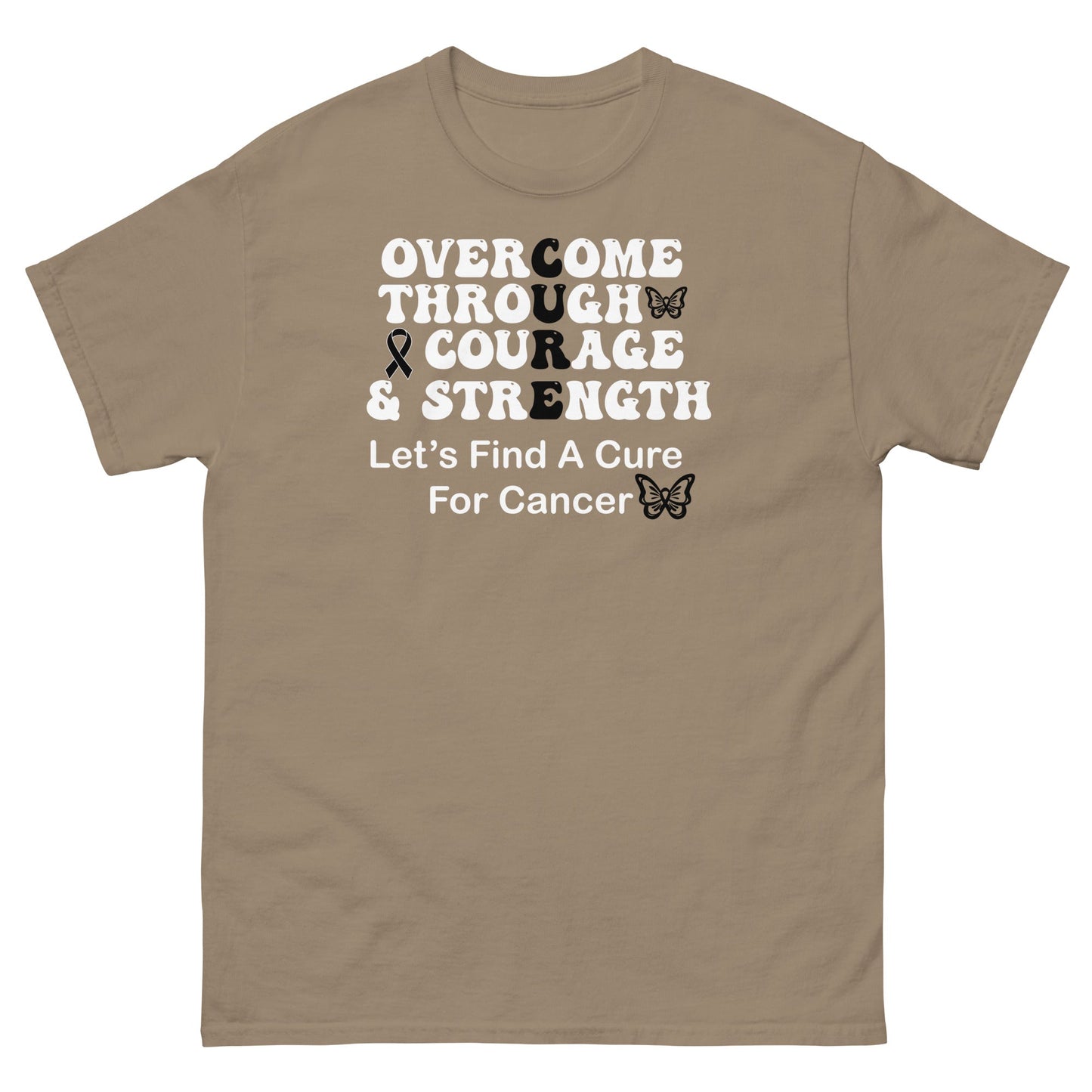 Melanoma Overcome Courage Tee - JohnVsGBMBrown SavanaS