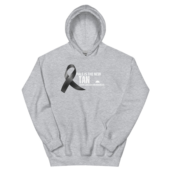 Melanoma Pale is The New Tan Hoodie - JohnVsGBMSport GreyS