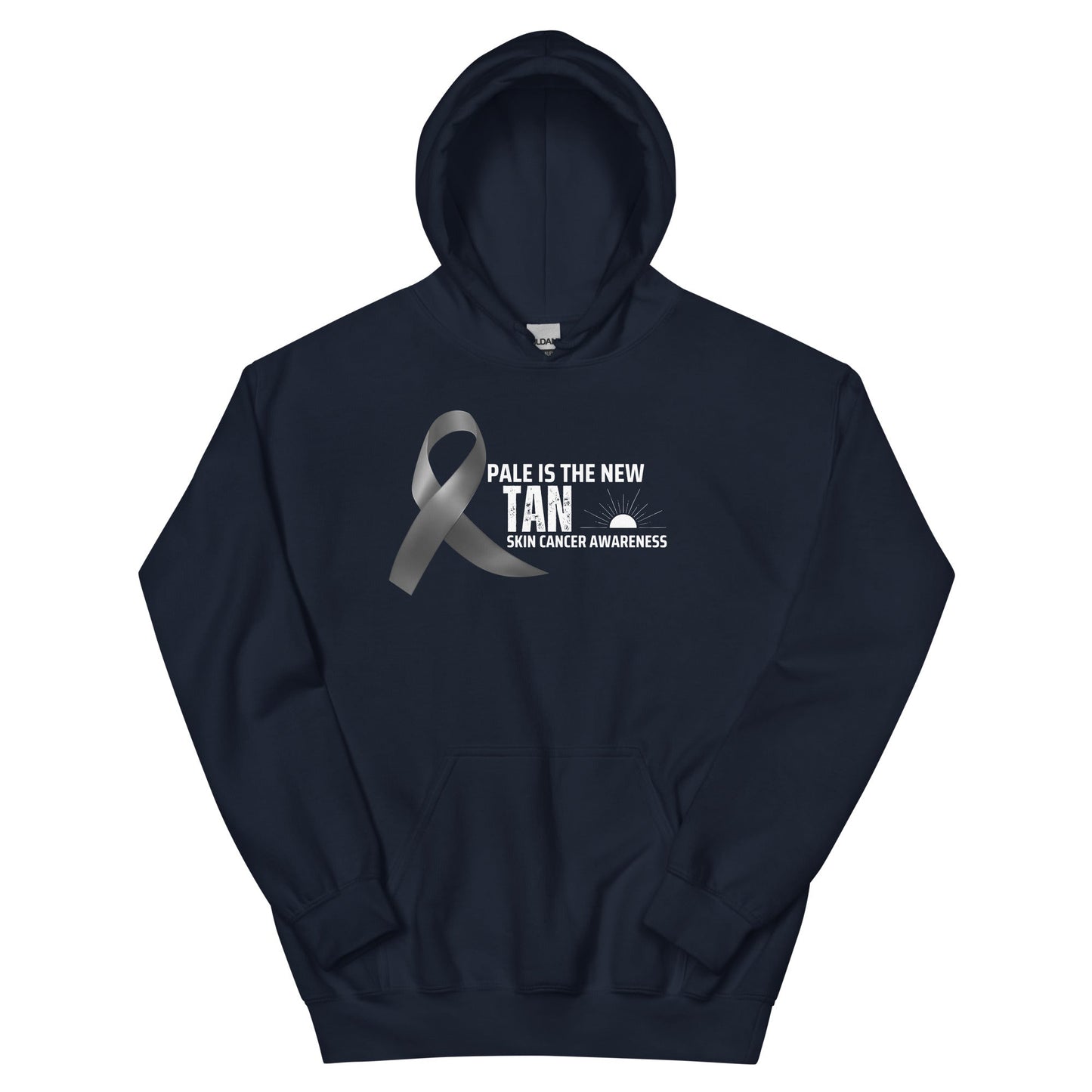 Melanoma Pale is The New Tan Hoodie - JohnVsGBMNavyS