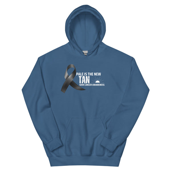 Melanoma Pale is The New Tan Hoodie - JohnVsGBMIndigo BlueS