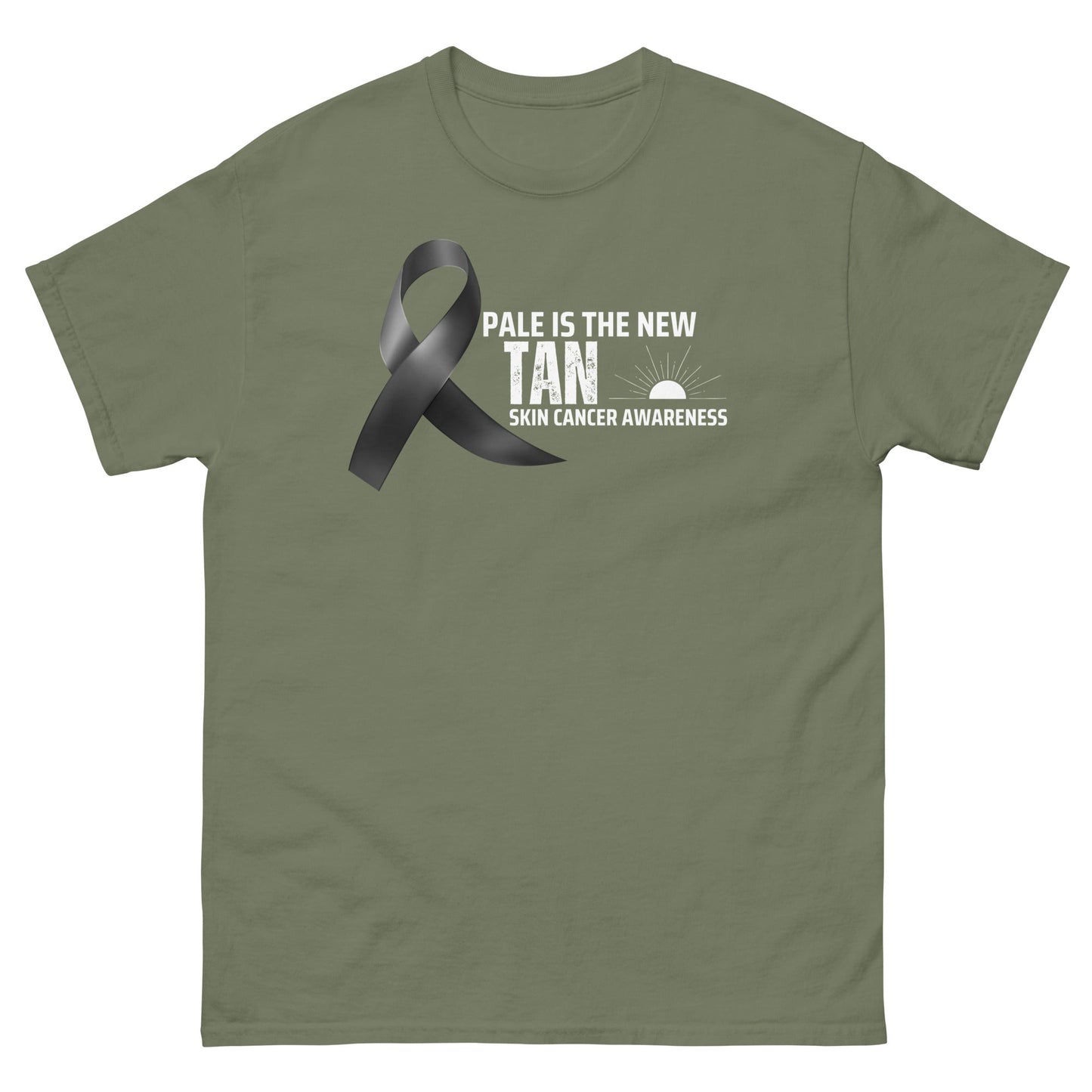 Melanoma Pale is The New Tan Tee - JohnVsGBMMilitary GreenS