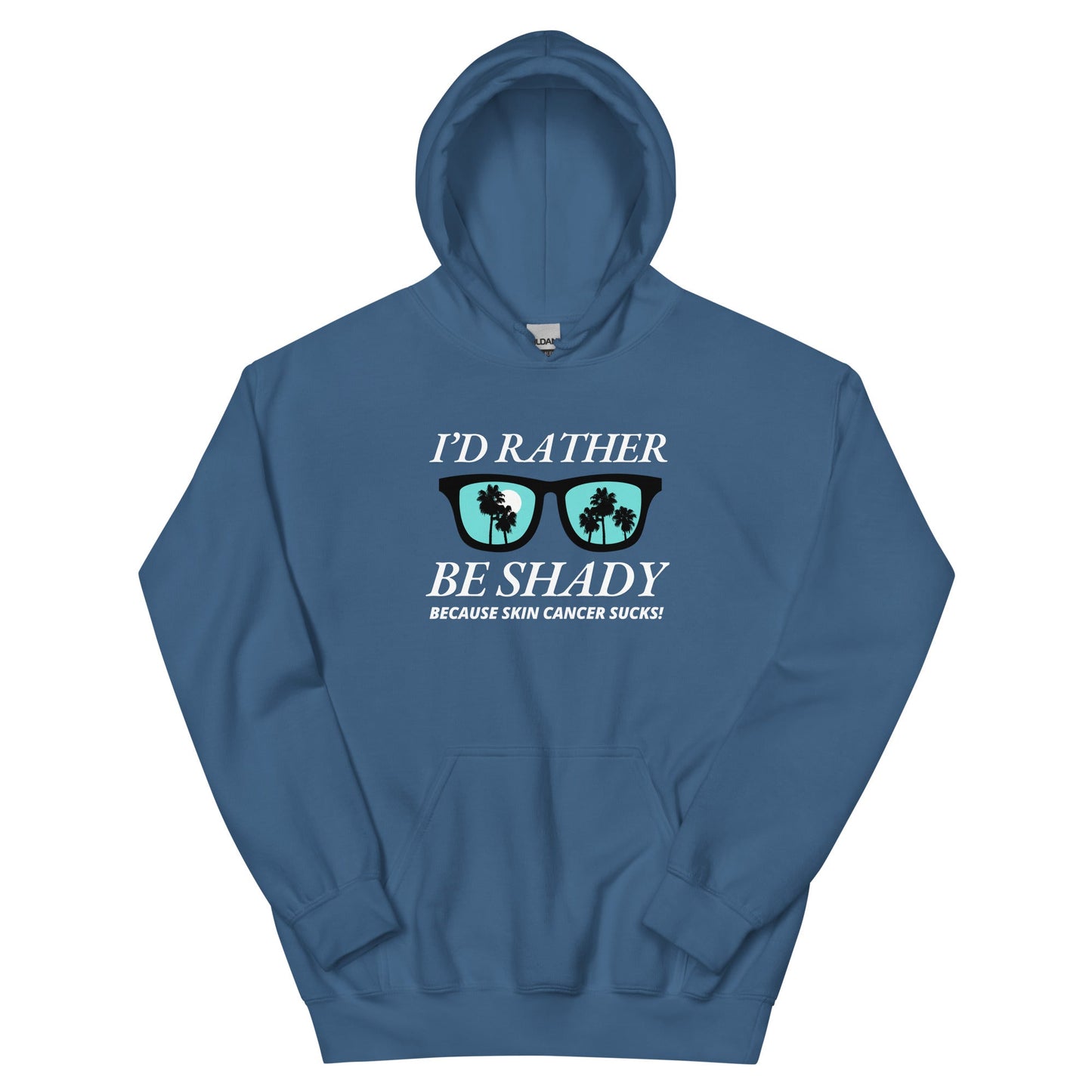 Melanoma Rather Be Shady Hoodie - JohnVsGBMIndigo BlueS