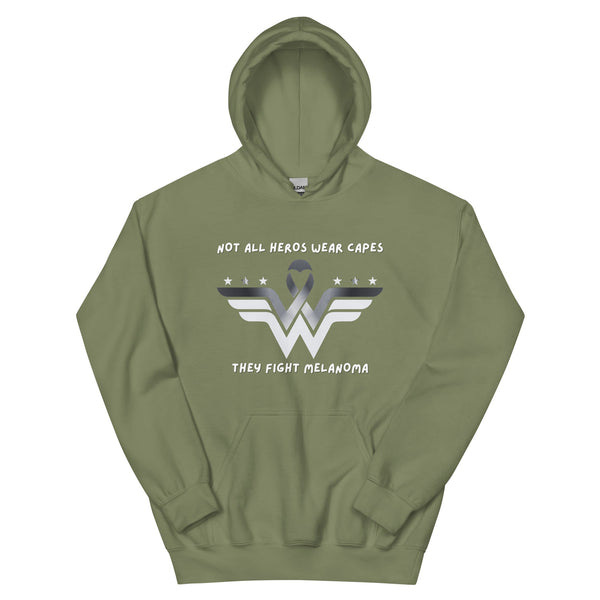 Melanoma Superhero Hoodie - JohnVsGBMMilitary GreenS