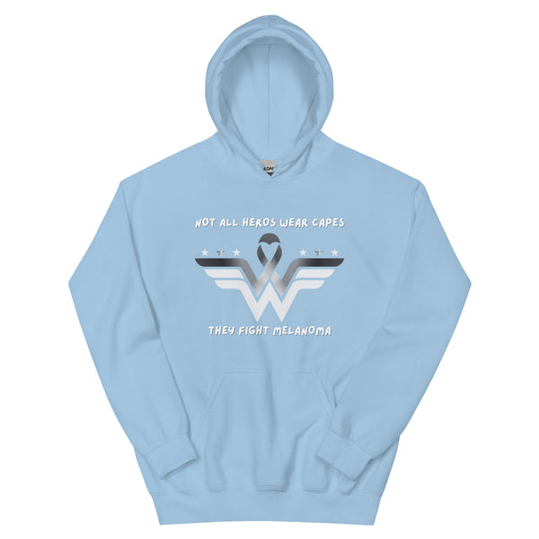 Melanoma Superhero Hoodie - JohnVsGBMLight BlueS