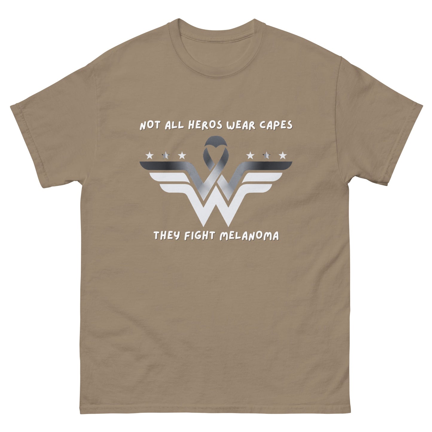 Melanoma Superhero Tee - JohnVsGBMBrown SavanaS