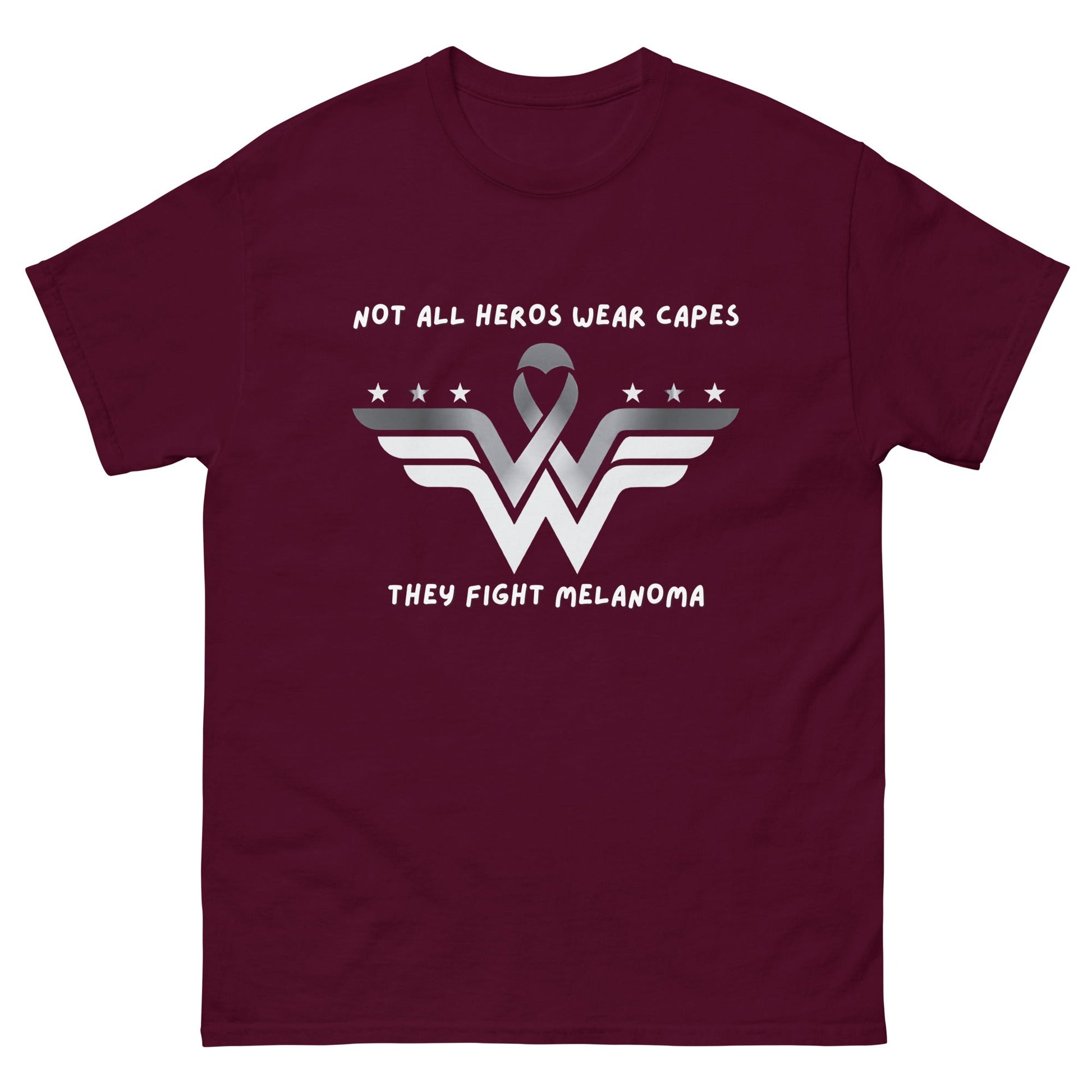 Melanoma Superhero Tee - JohnVsGBMMaroonS