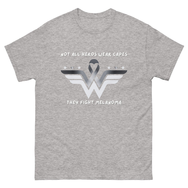 Melanoma Superhero Tee - JohnVsGBMSport GreyS