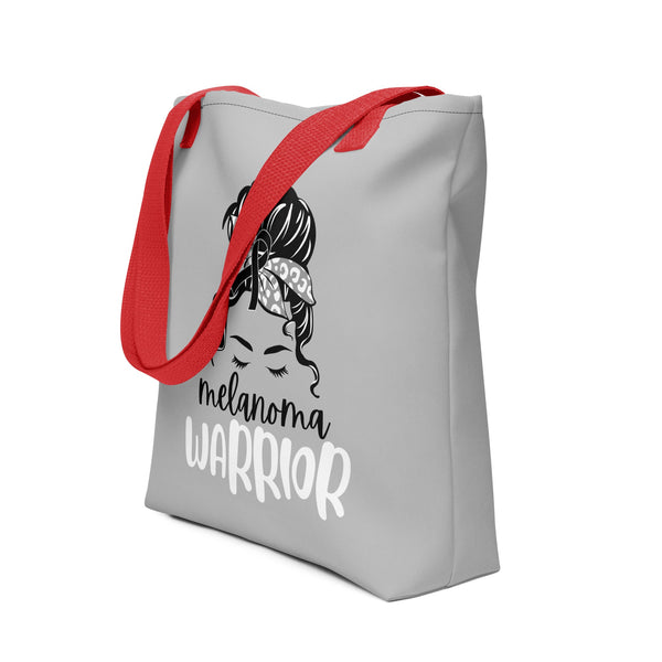 Melanoma Warrior Tote bag - JohnVsGBMRed