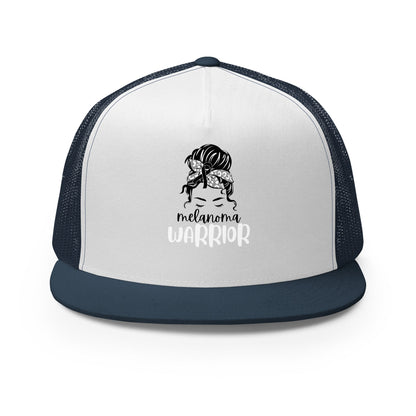 Melanoma Warrior Trucker Cap - JohnVsGBMNavy/ White/ Navy