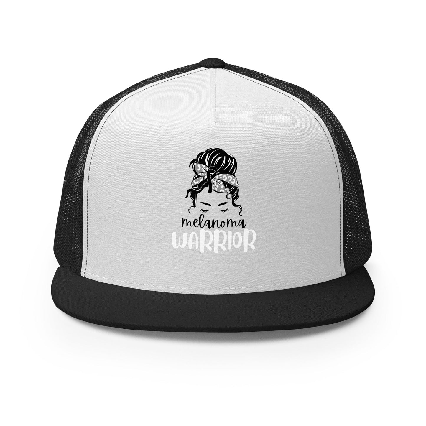 Melanoma Warrior Trucker Cap - JohnVsGBMBlack/ White/ Black