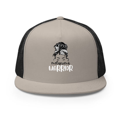 Melanoma Warrior Trucker Cap - JohnVsGBMSilver/ Black