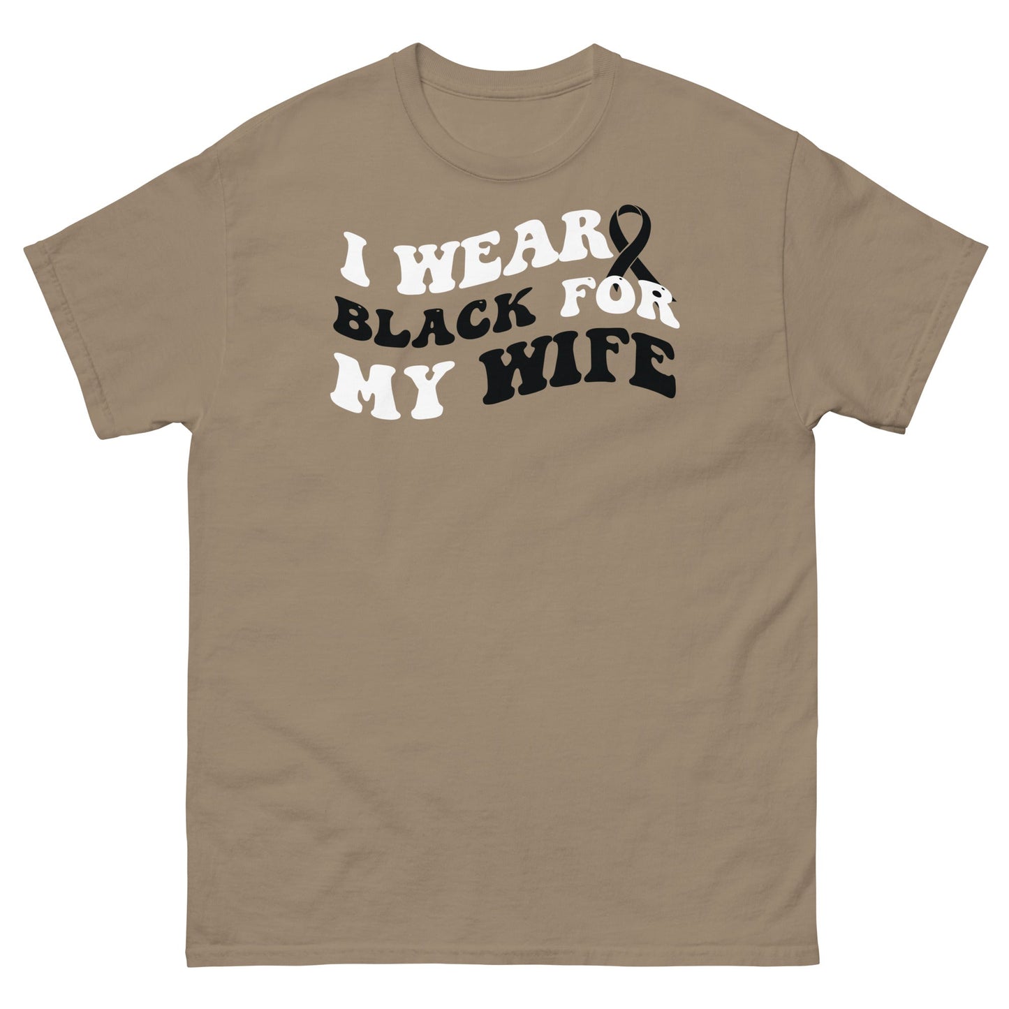 Melanoma Wear Black for Wife Tee - JohnVsGBMBrown SavanaS