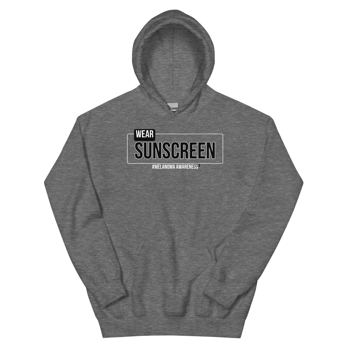 Melanoma Wear Sunscreen Hoodie - JohnVsGBMGraphite HeatherS