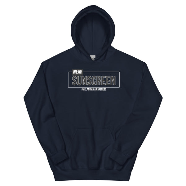 Melanoma Wear Sunscreen Hoodie - JohnVsGBMNavyS