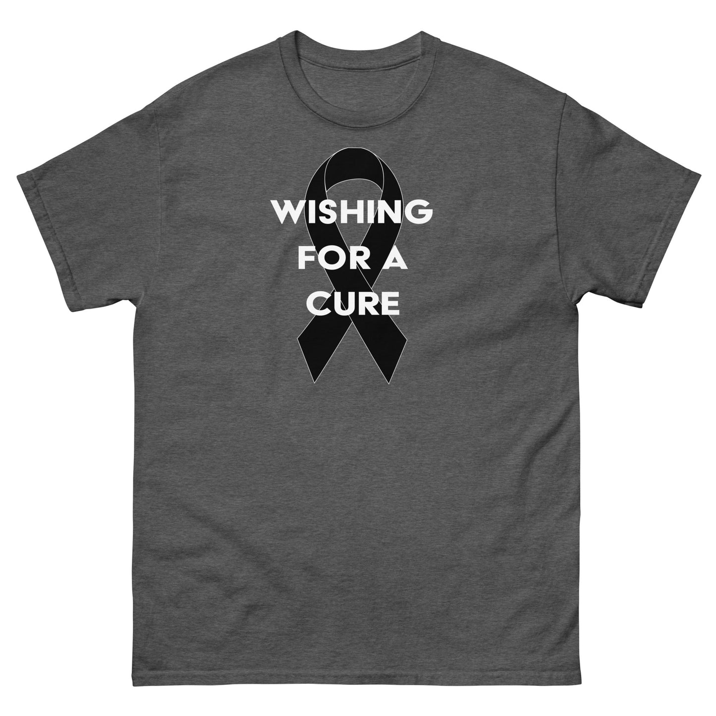 Melanoma Wishing for a Cure Tee - JohnVsGBMDark HeatherS