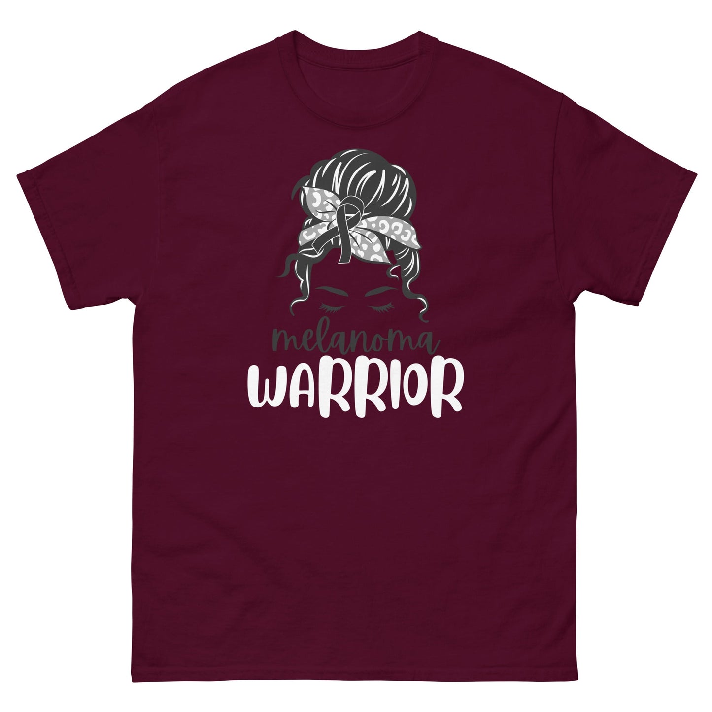 Melanoma Women Warrior Bow Tee - JohnVsGBMMaroonS