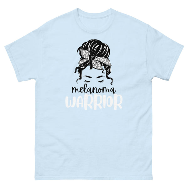 Melanoma Women Warrior Bow Tee - JohnVsGBMLight BlueS