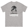 Melanoma Women Warrior Bow Tee - JohnVsGBMSport GreyS