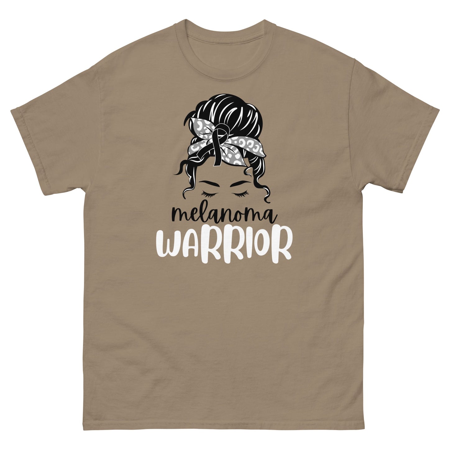 Melanoma Women Warrior Bow Tee - JohnVsGBMBrown SavanaS