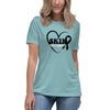 Melanoma Women's Heart Tee - JohnVsGBMHeather Blue LagoonS