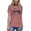 Melanoma Women's Heart Tee - JohnVsGBMHeather MauveS