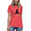 Melanoma Women's Heartbeat Tee - JohnVsGBMHeather RedS