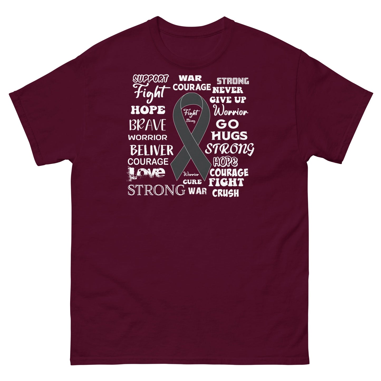 Melanoma Words Tee - JohnVsGBMMaroonS