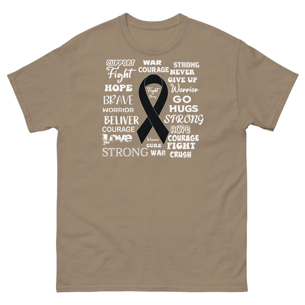 Melanoma Words Tee - JohnVsGBMBrown SavanaS