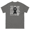 Melanoma Words Tee - JohnVsGBMCharcoalS