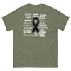 Melanoma Words Tee - JohnVsGBMMilitary GreenS