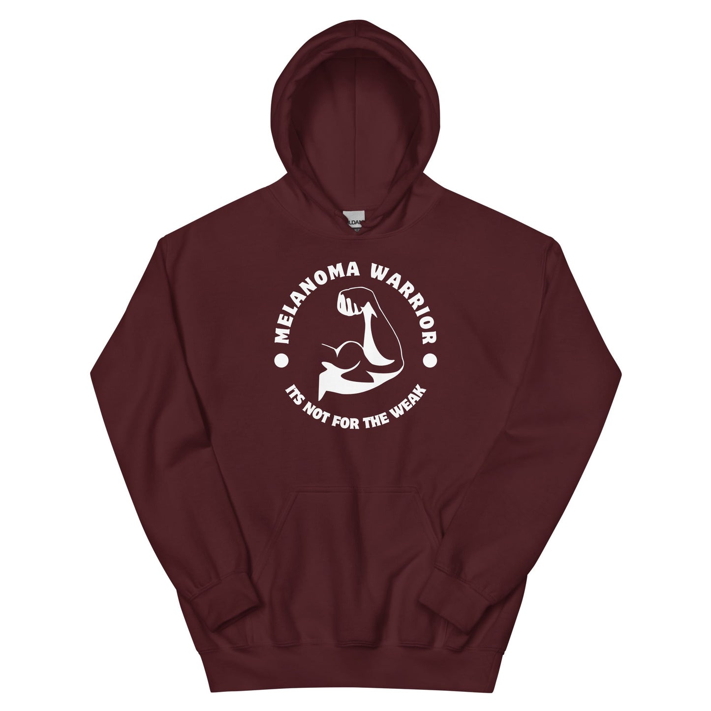 Melanomia Warrior Mans Arm Hoodie - JohnVsGBMMaroonS