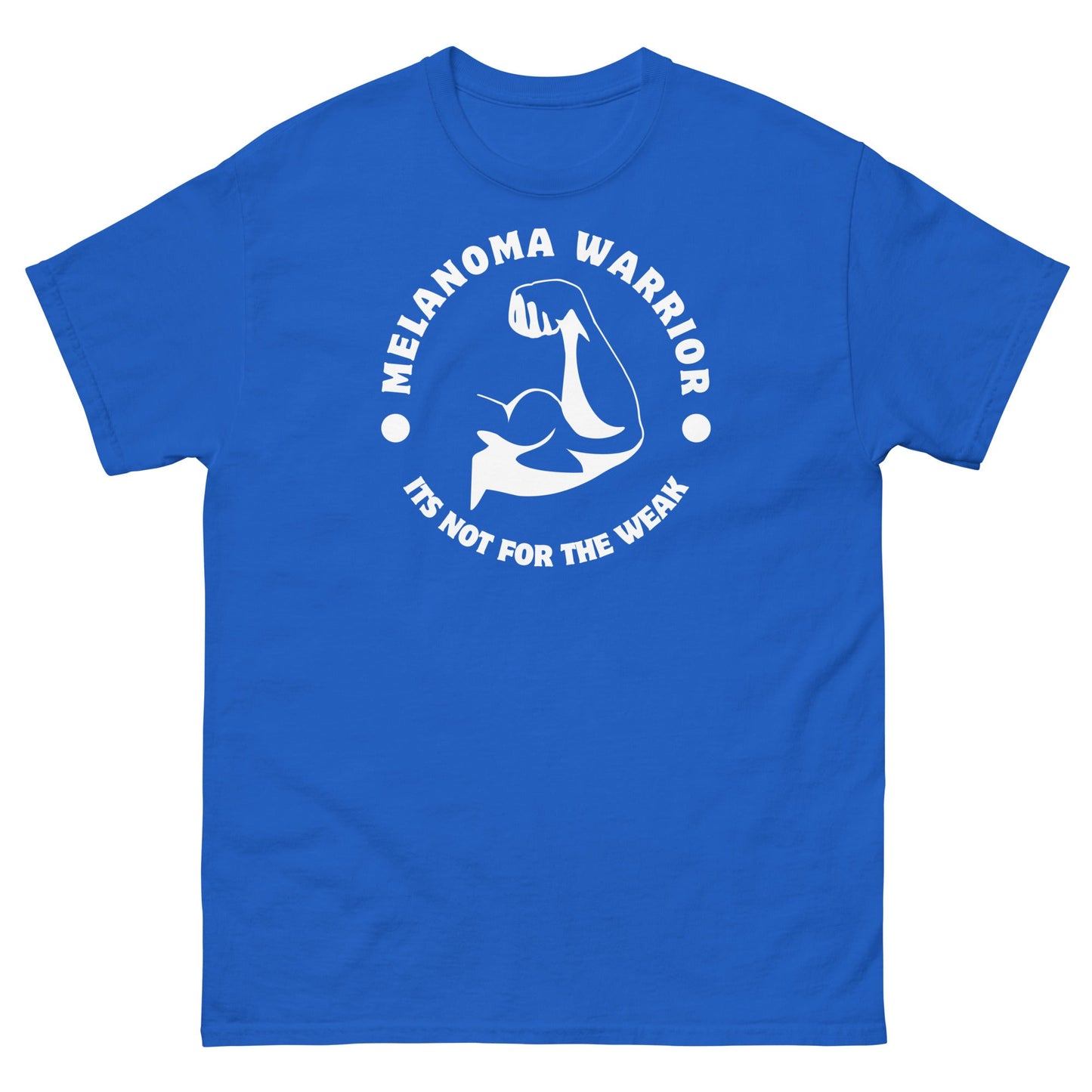 Melanomia Warrior Mans Arm Tee - JohnVsGBMRoyalS