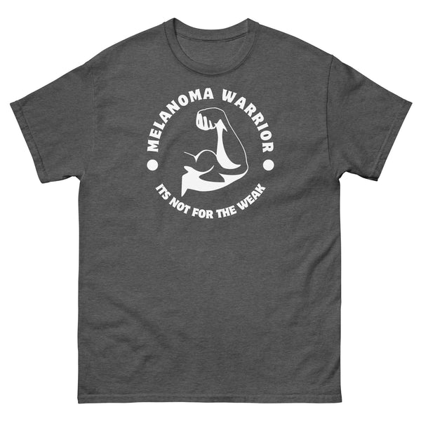 Melanomia Warrior Mans Arm Tee - JohnVsGBMDark HeatherS