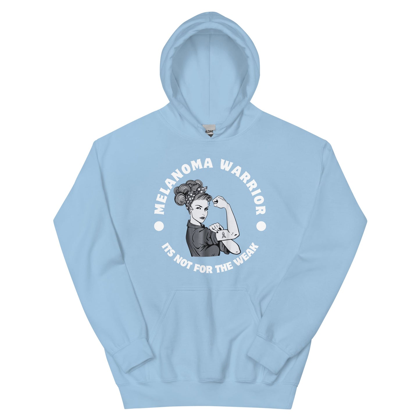 Melanomia Warrior Women's Hoodie - JohnVsGBMLight BlueS