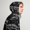 Men’s Brain Cancer Solid Black Windbreaker - JohnVsGBMWhiteXS