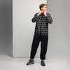Men's Solid Brain Cancer Windbreaker - JohnVsGBMBlackXS