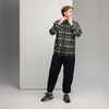 Men's Solid w/ Green Brain Cancer Windbreaker - JohnVsGBMBlackXS