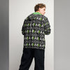 Men's Solid w/ Green Brain Cancer Windbreaker - JohnVsGBMBlackXS