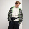 Men's Solid w/ Green Brain Cancer Windbreaker - JohnVsGBMBlackXS