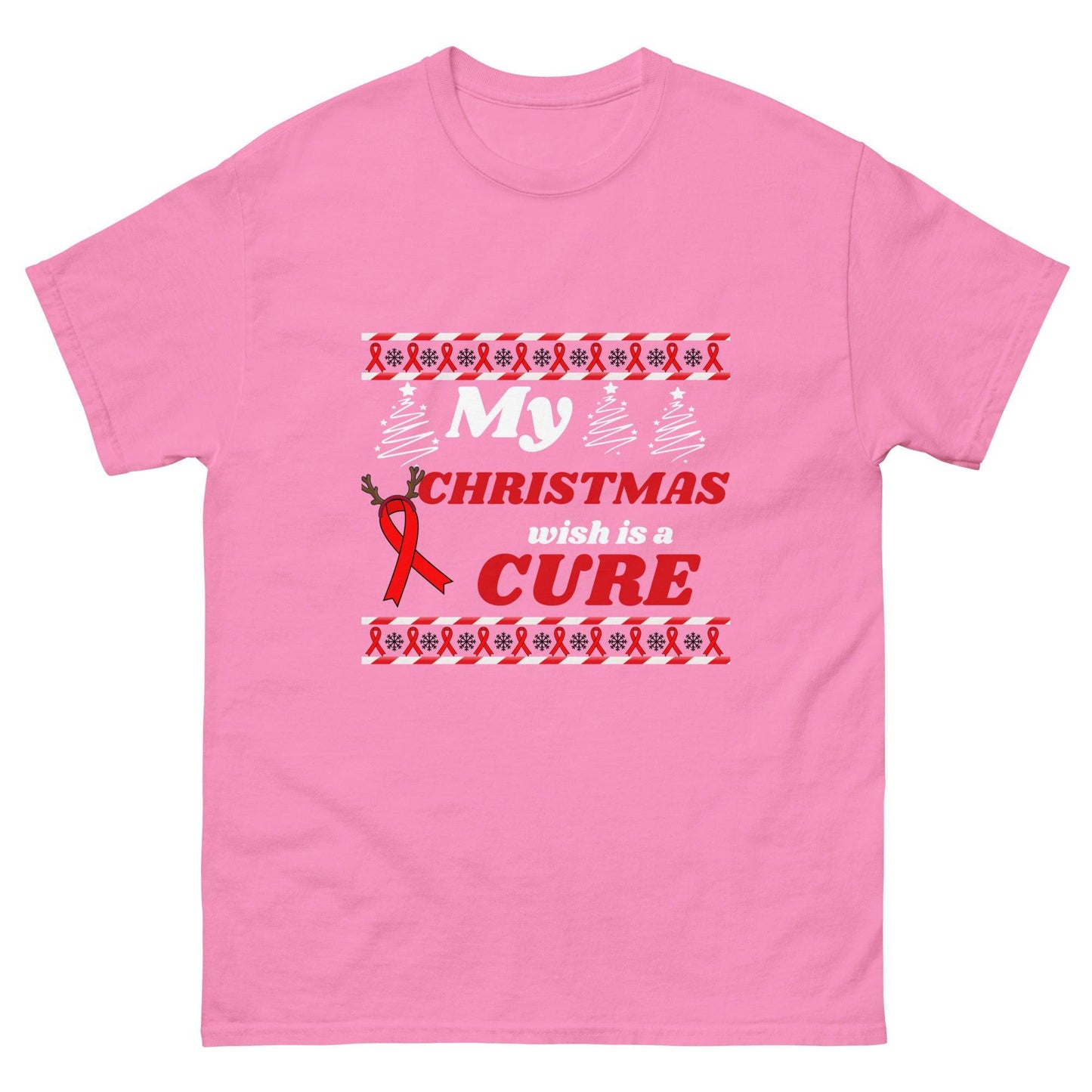 My Christmas Wish Is a Cure Cancer Unisex Classic Tee - JohnVsGBMAzaleaS